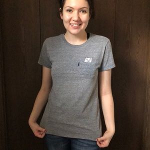 RipnDip Gray Cat Pocket T Shirt